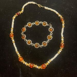 Vintage Amber jewelry lot